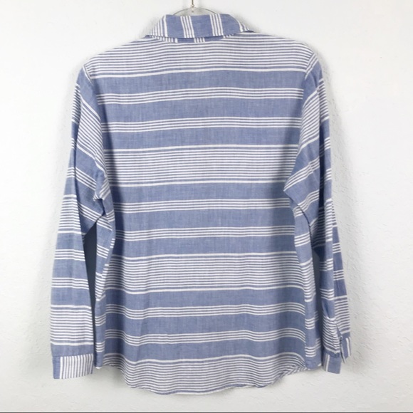 Lili's Closet Striped Long Sleeve Button Up Shirt - Picture 4 of 5
